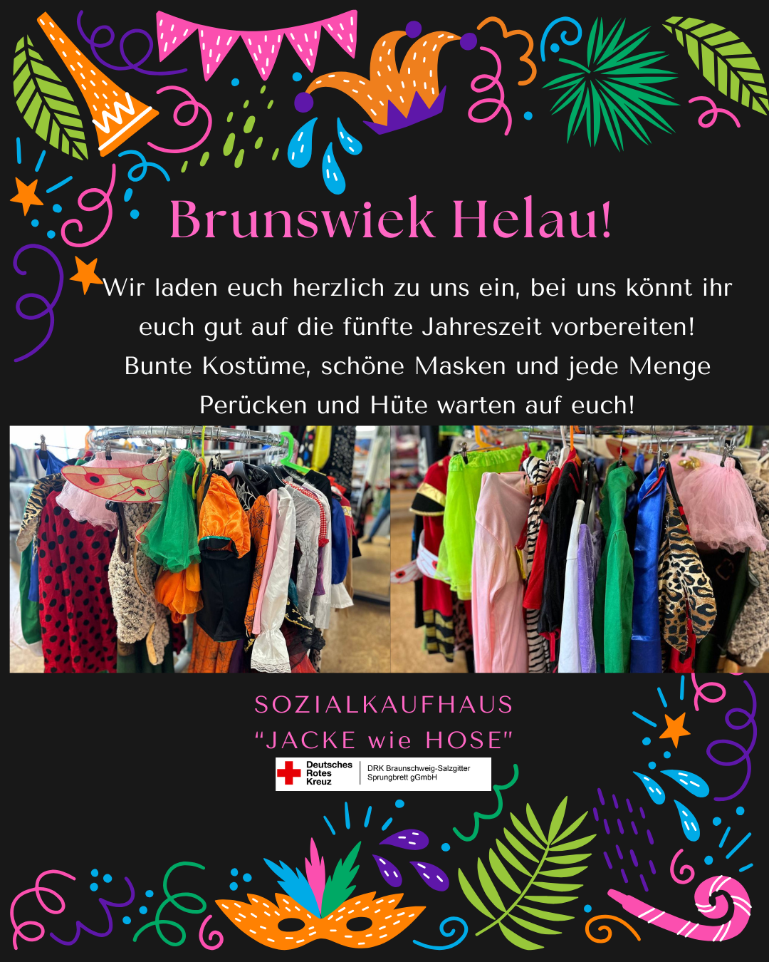 Flyer Karneval Sozialkaufhaus